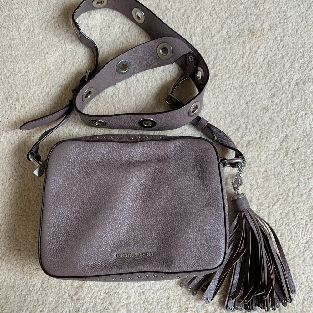 Michael Kors Taupe Crossbody Handbag